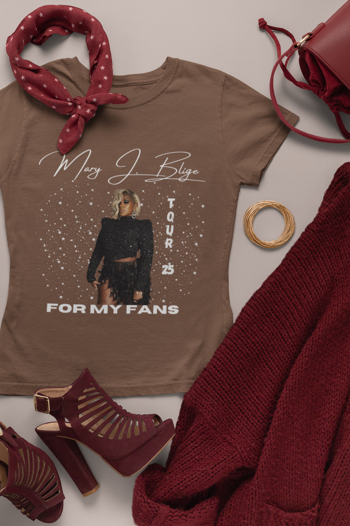 Mary J Blige Graphic Shirt, Mary J Blige, For My Fans Tour 2025 T-Shirt, Mary J Blige Fan Gift, Mary J Blige Merch, Mary J Blige Shirt