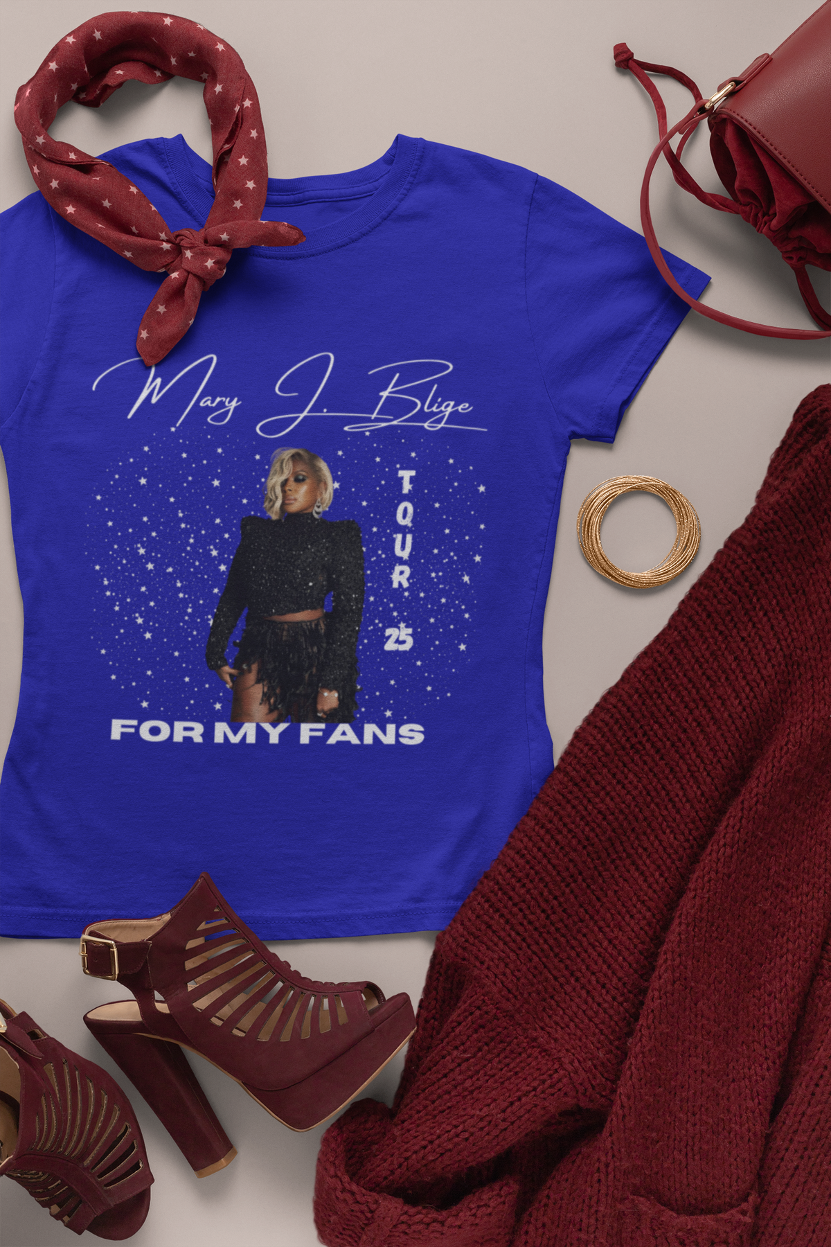 Mary J Blige Graphic Shirt, Mary J Blige, For My Fans Tour 2025 T-Shirt, Mary J Blige Fan Gift, Mary J Blige Merch, Mary J Blige Shirt