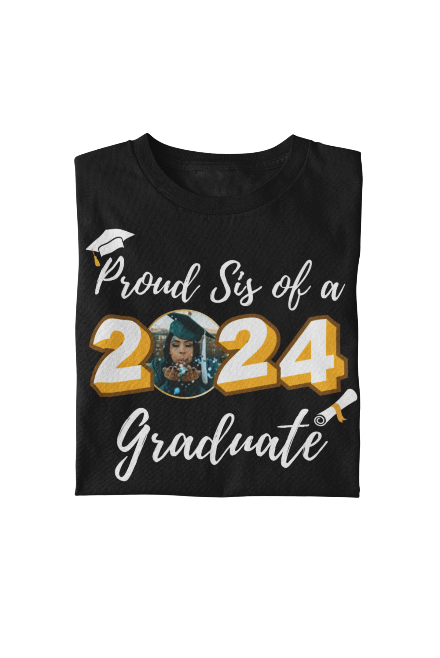 Graduation T Shirt Template 4 Bundle Class of 2024 Editable in CANVA Graduation Family Shirt Design Template PNG Graduation Senior 2024