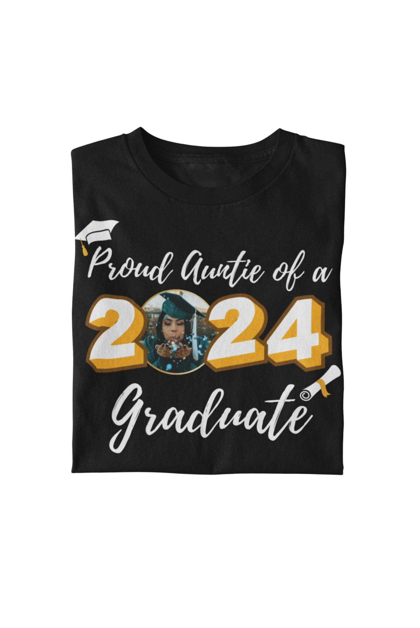 Graduation T Shirt Template 4 Bundle Class of 2024 Editable in CANVA Graduation Family Shirt Design Template PNG Graduation Senior 2024